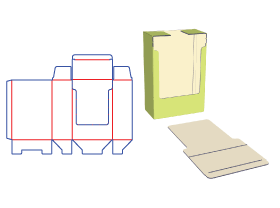 Split-type lock bottom Tube box