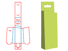 刷子包裝，懸掛式包裝結構，開口式包裝，異形盒結構