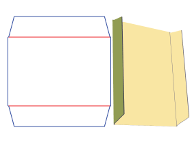 single card telescope type box|packaging box design