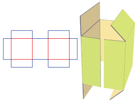 Packaging carton design, express box design, packaging structure design