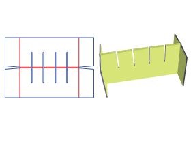 four slot inside card|inside card design|Neto|partition