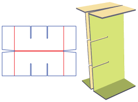 double slot inside card|inside card design