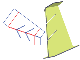 double slot inside card|packaging box inside card/displayer