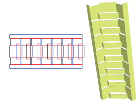 corrugated paper partition|packaging inside card