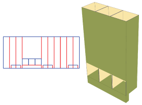 Lining, folding packaging inner card, double-layer inner toe, three-cell lining, product inner toto,