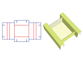 Tray type inner supporting structure