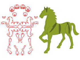 Puzzles,Animal Styles,Horse Model