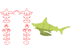 Puzzles,Animal Styles,Shark Model