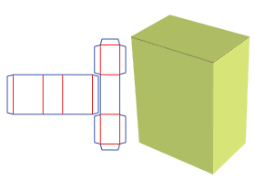 Split box, combined packaging design, folding moldin