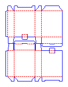 Two mould of single branch tube box