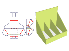 Three-pane display box,Display box packaging design, trinket packaging design, photo frame packaging