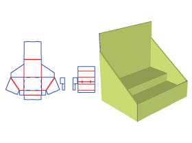 Step type Display Box,Display box packaging design, trinket packaging design, photo frame packaging 