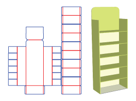 Closet Type display stand