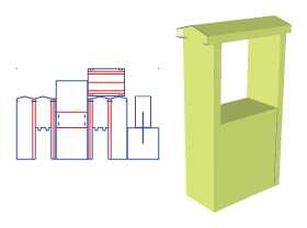 Desk type display stand,corrugated display stand, paper display stand, paper shelf, PDQ,