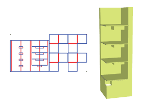 Pillar display frame, corrugated display stand, paper display stand, paper shelf, PDQ, paper stack h