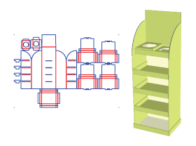 Closet Type display standCloset Type display stand,corrugated display stand, paper display stand, pa