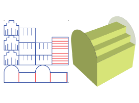 Stair type display Stand