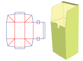 Wind box tube box, cosmetic packaging design, paper corrugated paper box, packaging structure design