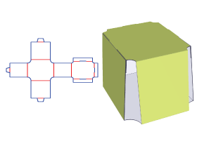 Open single tub sleeve|compose type packaging box design